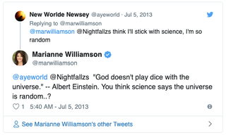 Illustration for article titled Marianne Williamson Loves Spreading Fake Quotes From Albert Einstein